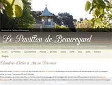 Tablet Screenshot of pavillon-de-beauregard.com